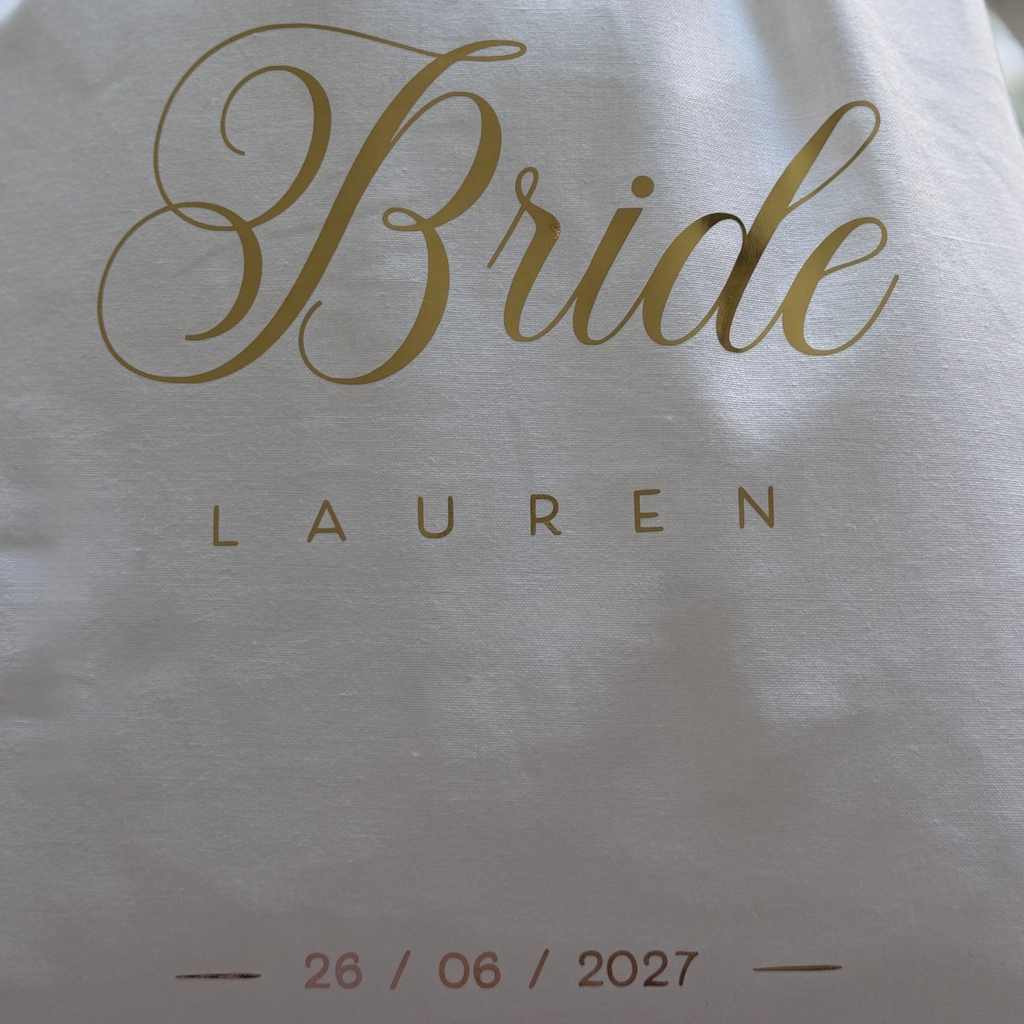 Personalised Wedding Shoes Cotton Storage Bag - Bride, Bridesmaid, Gift Idea - Protection For Wedding, Bridal Shoes