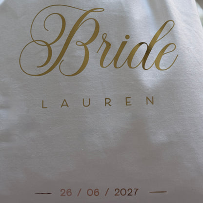 Personalised Wedding Shoes Cotton Storage Bag - Bride, Bridesmaid, Gift Idea - Protection For Wedding, Bridal Shoes